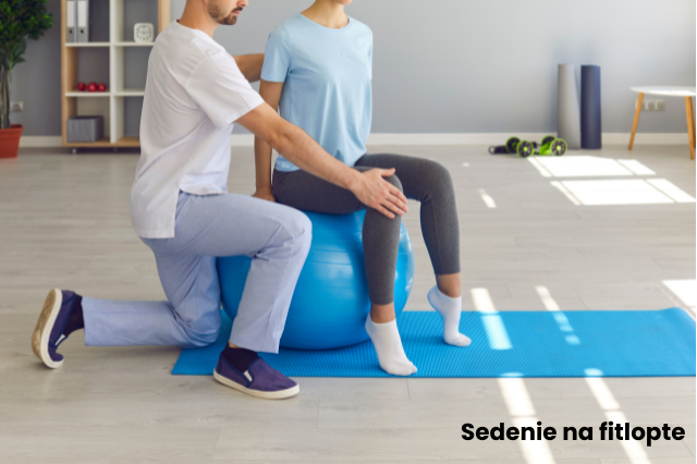 Sedenie na fitlopte